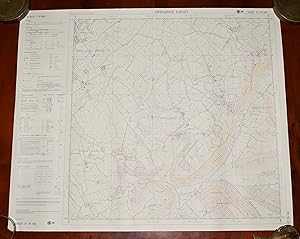 Ordnance Survey MAP Sheet ST 70 NE DORSET Scale 1:1000 inches to 1 mile. Shows areas of WOOLLAND,...