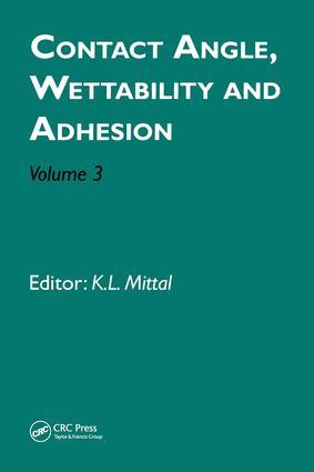 Imagen del vendedor de Contact Angle, Wettability and Adhesion, Volume 3 a la venta por moluna