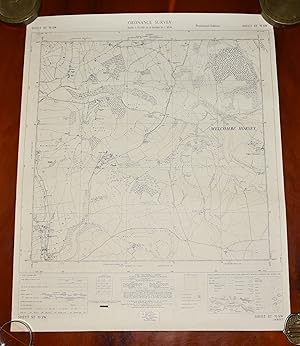 Ordnance Survey MAP Sheet ST 70 SW DORSET Scale 1:10560 inches to 1 mile. Shows areas of MELCOMBE...