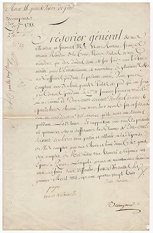 Image du vendeur pour Marie Antoinette (1755-1793) - Rare Document Signed mis en vente par Andreas Wiemer Historical Autographs