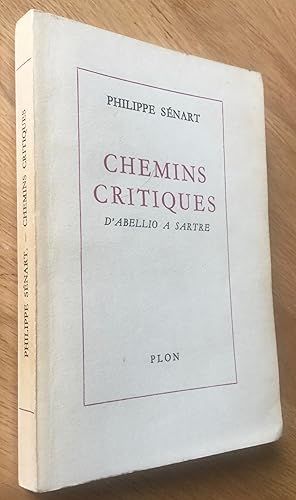 Chemins critiques. DAbellio à Sartre.