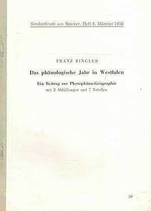 Imagen del vendedor de Das phnologische Jahr in Westfalen. Ein Beitrag zur Phytophno-Geographie (Sonderdruck) a la venta por Paderbuch e.Kfm. Inh. Ralf R. Eichmann