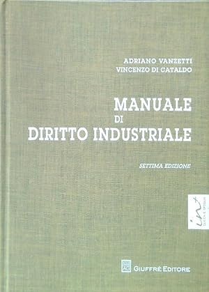 Bild des Verkufers fr Manuale di diritto industriale zum Verkauf von Librodifaccia