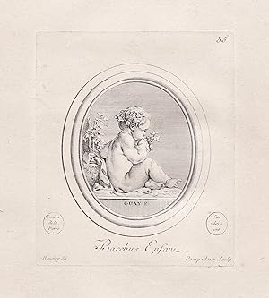 Seller image for Bacchus enfant" - Bacchus as a child / Dionysus / mythology / Mythologie for sale by Antiquariat Steffen Vlkel GmbH