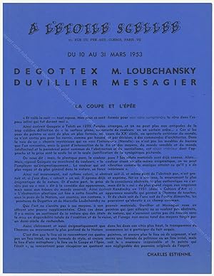 DEGOTTEX, M. LOUBCHANSKY, DUVILLIER, MESSAGIER