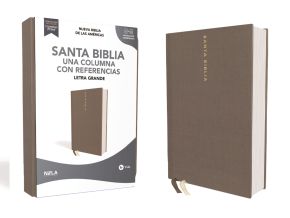 Imagen del vendedor de Biblia NBLA, Una Columna con Referencias, Letra Grande, Tapa Dura/Tela, Gris, Edicin Letra Roja (Spanish Edition) a la venta por ChristianBookbag / Beans Books, Inc.