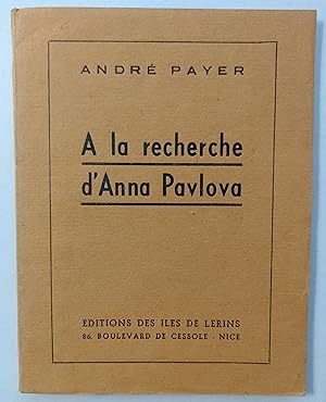 Seller image for A la recherche d'Anna Pavlova. for sale by pages volantes