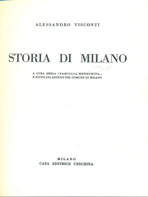 Bild des Verkufers fr Storia di Milano zum Verkauf von Librodifaccia