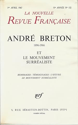 Seller image for Andr Breton ( 1896-1966 ) et le mouvement Surraliste. Hommages - Tmoignages - Luvre - Le Mouvement Surraliste. for sale by Librairie Victor Sevilla