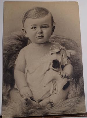 Original Foto (Pigmentdruck) Erich Kästner als Kind -- Großes Foto des Schriftstellers Erich Käst...