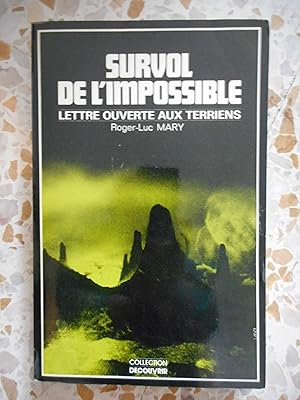 Imagen del vendedor de Survol de l'impossible - Lettere ouverte aux terriens a la venta por Frederic Delbos