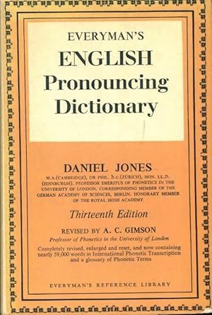 Seller image for English pronouncing dictionary - Daniel Jones for sale by Book Hmisphres