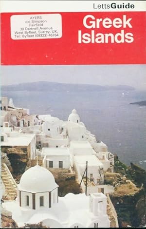 Imagen del vendedor de Greek islands - Robin Mead a la venta por Book Hmisphres