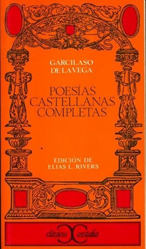 Image du vendeur pour Poesias castellanas completas - Garcilaso De la Vega mis en vente par Book Hmisphres