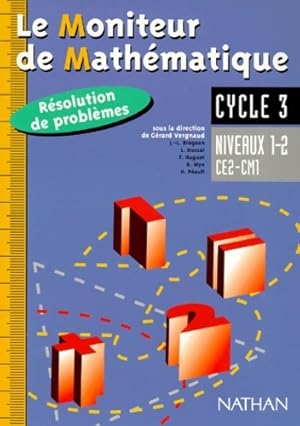 Seller image for Moniteur de math?matiques ce2-cm1 cahier r?solution de probl?mes niveaux 1 et 2 ?l?ve - Vergnaud for sale by Book Hmisphres