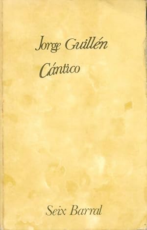 Seller image for Cantico - Jorge ; Jorge Guillen Guillen for sale by Book Hmisphres