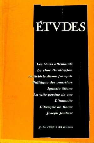 Etudes n?384-6 - Collectif