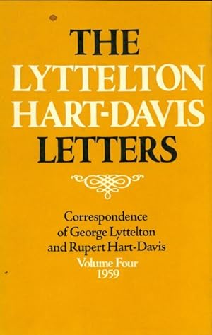 Immagine del venditore per The Lyttelton hart-davis letters Tome IV - George Lyttelton venduto da Book Hmisphres