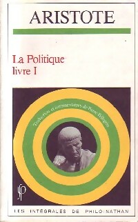 Image du vendeur pour La Politique, Livre I - Aristote mis en vente par Book Hmisphres