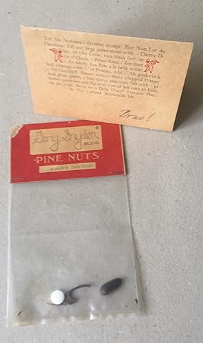 Seller image for Gary Snyder Brand?. Pine Nuts .as eaten in Turtle Island. Try Ma Nominee`s favorite receipt: Pine Nuts Lac du Flambeau! for sale by CARL WILLIAMS RARE BOOKS