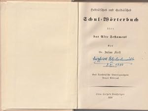 Bild des Verkufers fr Hebrisches und chaldisches Schul-Wrterbuch ber das Alte Testament. zum Verkauf von Versandantiquariat Dr. Uwe Hanisch