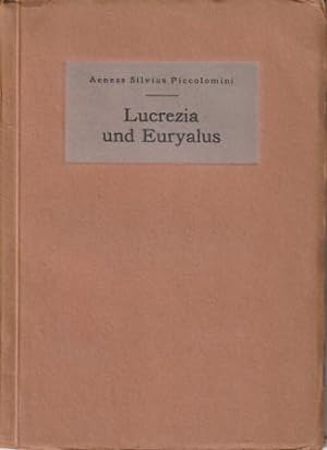 Bild des Verkufers fr Lucrezia und Euryalus. zum Verkauf von Versandantiquariat Dr. Uwe Hanisch