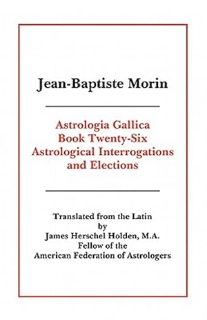 Imagen del vendedor de Astrologia Gallica Book 26 a la venta por GreatBookPrices