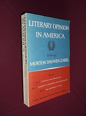 Seller image for Literary Opinion in America: Volume 1 for sale by Barker Books & Vintage