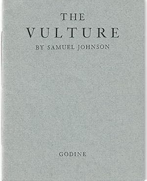 Image du vendeur pour The Vulture mis en vente par Robin Bledsoe, Bookseller (ABAA)