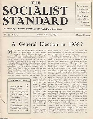 A General Election in 1938? A short article contained in a complete 16 page issue of The Socialis...