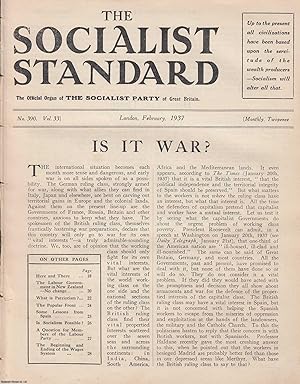 Is It War? A short article contained in a complete 16 page issue of The Socialist Standard, The S...