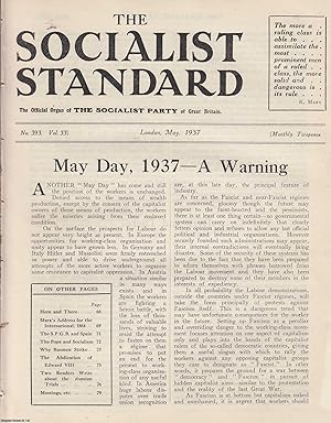 May Day, 1937 - A Warning. A short article contained in a complete 16 page issue of The Socialist...