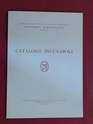 Catalogo Incunaboli. Out of the series "Ministero per i beni culturali e ambientali. Biblioteca M...