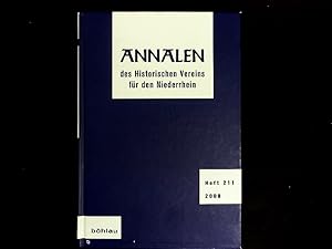 Seller image for Annalen des Historischen Vereins fr den Niederrhein: insbesondere das alte Erzbistum Kln. Heft 211 (2008). for sale by Antiquariat Bookfarm
