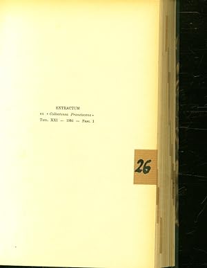 Bild des Verkufers fr De sermonibus, quos S. Joannis a Capistrano fecit Erfordiae. o. O. :o. V. (1951) 8 S. (Coll. Francecana Tom. 21-1951) zum Verkauf von Antiquariat Bookfarm