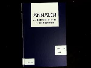 Seller image for Annalen des Historischen Vereins fr den Niederrhein insbesondere das alte Erzbistum Kln, Heft 210, 2007. for sale by Antiquariat Bookfarm