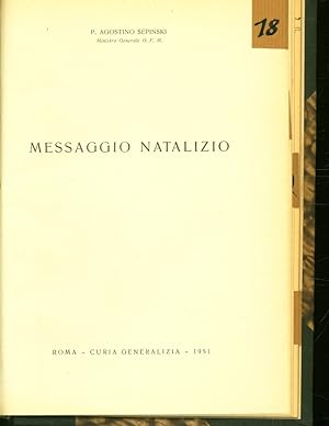 Bild des Verkufers fr Messaggio Natalizio. zum Verkauf von Antiquariat Bookfarm