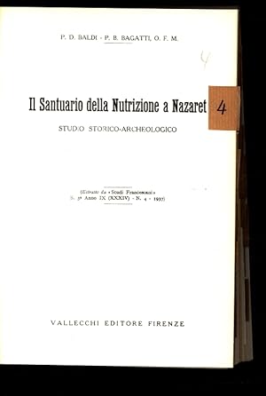 Bild des Verkufers fr Il Santuario della Nutrizione a Nazaret. zum Verkauf von Antiquariat Bookfarm