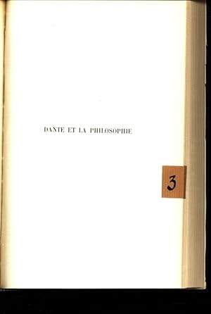 Bild des Verkufers fr Dante e la Philosophie. zum Verkauf von Antiquariat Bookfarm