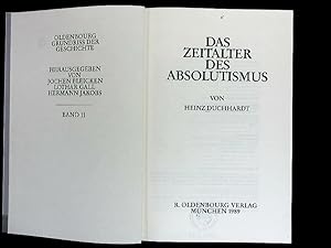 Seller image for Das Zeitalter des Absolutismus. (Grundriss der Geschichte, Bd. 11). for sale by Antiquariat Bookfarm