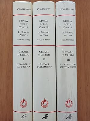 Storia della Civiltà Cesare e Cristo (Tre volumi)