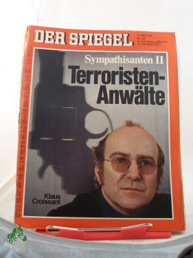 Bild des Verkufers fr 42/1977, Terroristenanwlte, Sympathisanten II zum Verkauf von Antiquariat Artemis Lorenz & Lorenz GbR