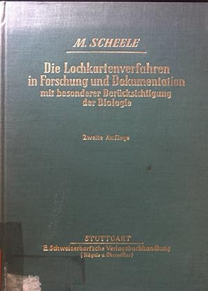 Imagen del vendedor de Die Lochkartenverfahren in Forschung und Dokumentation mit besonderer Bercksichtigung der Biologie. a la venta por books4less (Versandantiquariat Petra Gros GmbH & Co. KG)