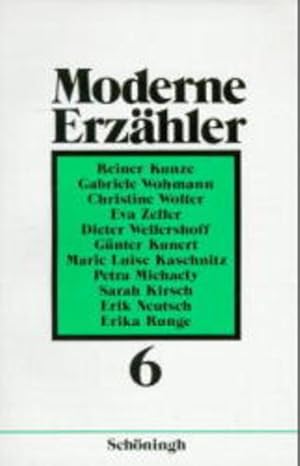 Bild des Verkufers fr Moderne Erzhler / Die Frau in der zeitgenssischen Literatur zum Verkauf von Versandantiquariat Felix Mcke