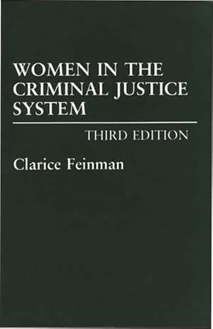 Imagen del vendedor de Women in the Criminal Justice System a la venta por GreatBookPrices