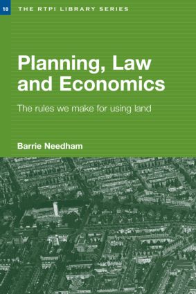 Seller image for Needham, B: Planning, Law and Economics for sale by moluna