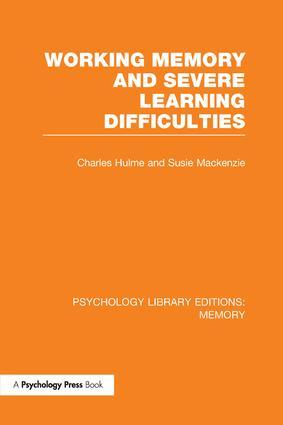 Seller image for Hulme, C: Working Memory and Severe Learning Difficulties (P for sale by moluna