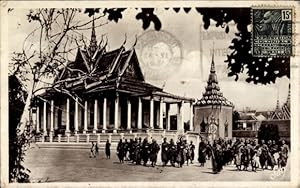 Bild des Verkufers fr Ansichtskarte / Postkarte Pnom Penh Kambodscha, La Pagode d'Argent zum Verkauf von akpool GmbH
