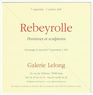Imagen del vendedor de REBEYROLLE. Peintures et sculptures. a la venta por Librairie-Galerie Dorbes Tobeart