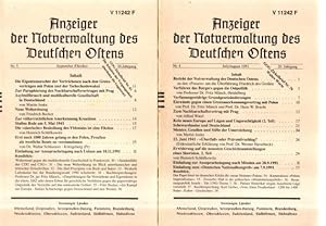 Anzeiger der Notverwaltung des Deutschen Ostens. Mitteilungsblatt der Gemeinschaft- Ost- und Sude...